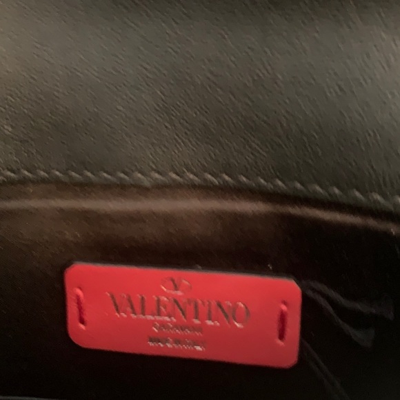 Valentino Rockstud striped envelope clutch - Picture 2 of 10